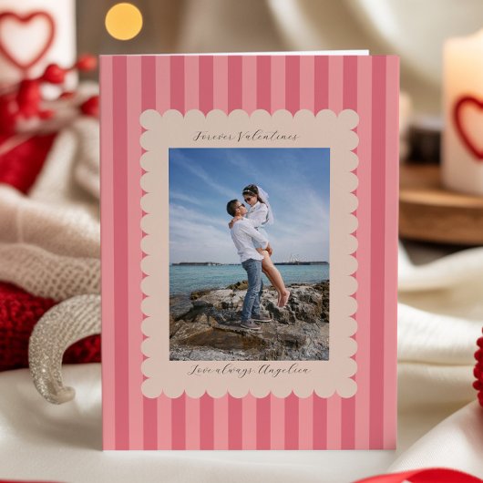 Valentine's Day Custom Photograph Romantic Feestdagen Kaart