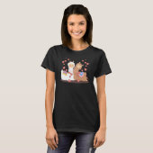 Valentines Day Cute Alpaca Boyfriend Girlfriend T-shirt (Voorkant volledig)
