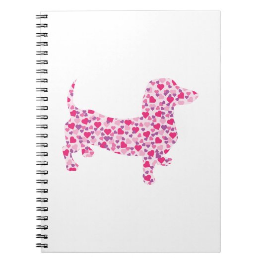Valentine's Day Dachshund Notitieboek (Voorkant)