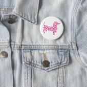 Valentine's Day Dachshund Ronde Button 5,7 Cm (In situ)