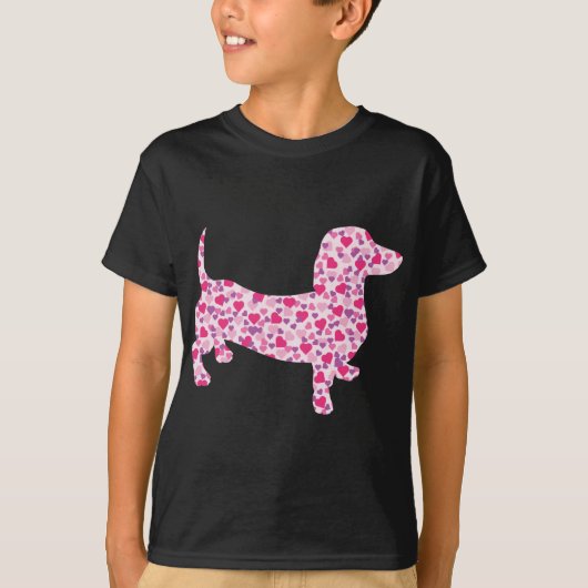 Valentine's Day Dachshund T-shirt (Voorkant)