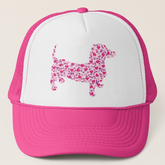 Valentine's Day Dachshund Trucker Pet (Voorkant)