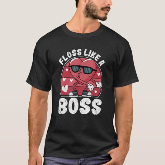 Valentine's Day Dance Heart Love Flossing Floss Li T-shirt (Voorkant)