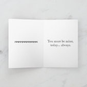 Valentines Day Dark Feestdagen Kaart (Binnen)