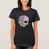 Valentines Day Dead Inside Skeleton Pastel Hearts  T-shirt (Voorkant)
