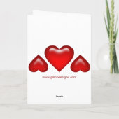 Valentine's Day Dog Card Feestdagen Kaart (Achterkant)