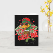Valentine's Day Duck Hunting Camo Call Me Toddler  Kaart (Gele Bloem)