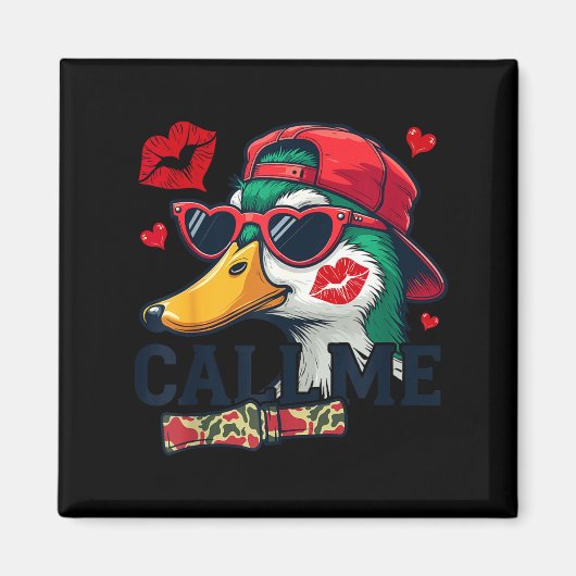 Valentine's Day Duck Hunting Camo Call Me Toddler  Magneet (Voorkant)