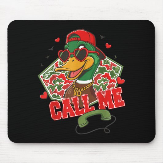 Valentine's Day Duck Hunting Camo Call Me Toddler  Muismat (Voorkant)