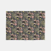 Valentine's Day Elegant Gold Photo Collage  Fleece Deken (Voorkant (Horizontaal))