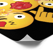 Valentine's Day Emoji Face Love Heart for Kids Poster (Hoek)