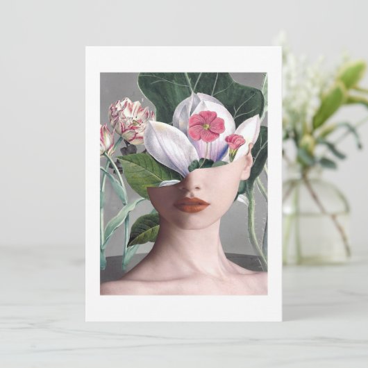 Valentines Day Face Classic Kaart (Staand voorkant)