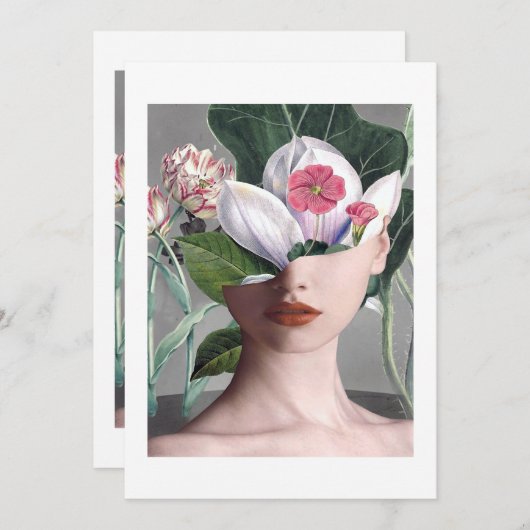 Valentines Day Face Classic Kaart (Voorkant / Achterkant)