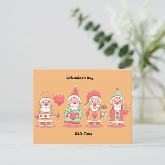 Valentine's Day Feestdagenkaart (Staand voorkant)