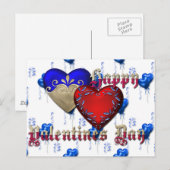 Valentine's Day Feestdagenkaart (Voorkant / Achterkant)