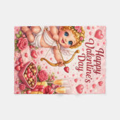 Valentines Day Fleece Blanket Deken (Voorkant (Horizontaal))