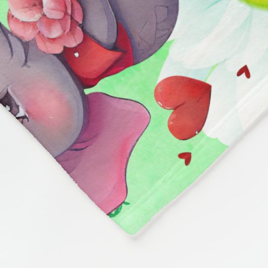 Valentine's Day Fleece Deken (Hoek)