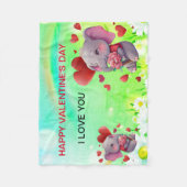 Valentine's Day Fleece Deken (Voorkant)