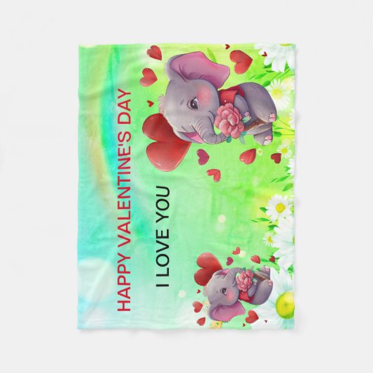 Valentine's Day Fleece Deken (Voorkant)