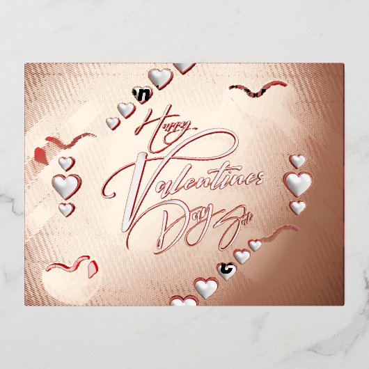 Valentine's Day Folie Feestdagen Briefkaart (Voorkant)