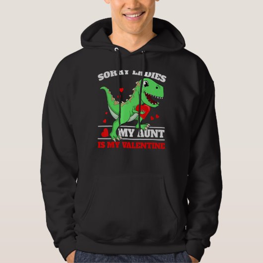 Valentines Day For Aunt Is My Valentine Boy Auntie Hoodie (Voorkant)