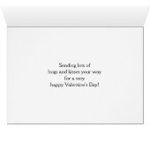 Valentine's Day for Boyfriend XOXO Design (Binenzijde Horizontaal (Onderkant))