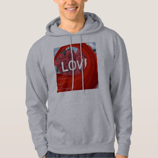 Valentines Day for Boys Girls Red Hearts Hoodie