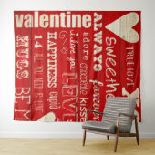 Valentine's Day Foto Achtergrond Tapijt Wandkleed (In Situ (horizontaal))