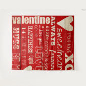 Valentine's Day Foto Achtergrond Tapijt Wandkleed (Voorkant (horizontaal))