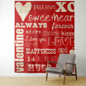 Valentine's Day Foto Achtergrond Tapijt Wandkleed (In situ)