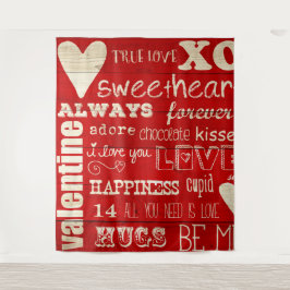 Valentine's Day Foto Achtergrond Tapijt Wandkleed