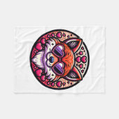 Valentines Day Fox And Matching Couples Foxes Fleece Deken (Voorkant (Horizontaal))