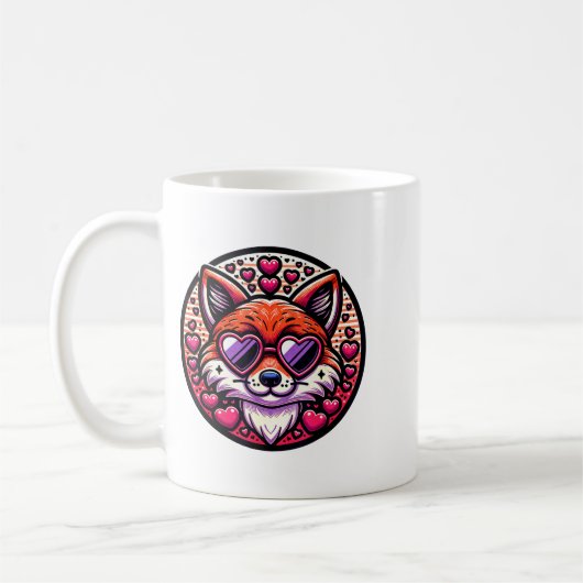 Valentines Day Fox And Matching Couples Foxes  Koffiemok (Links)