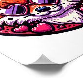 Valentines Day Fox And Matching Couples Foxes Poster (Hoek)