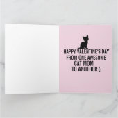 VALENTINE'S DAY FRIENDSHIP RETRO CAT MOM GREETING KAART (Binnen)