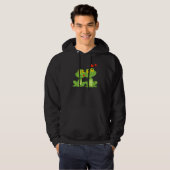 Valentines Day Frogs Heart Boyfriend Girlfriend Hoodie (Voorkant volledig)