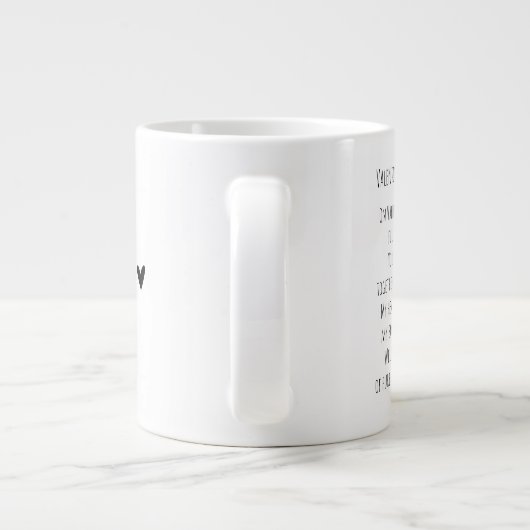 Valentine's Day, Full of Love Specialty Mug Grote Koffiekop (Achterkant)