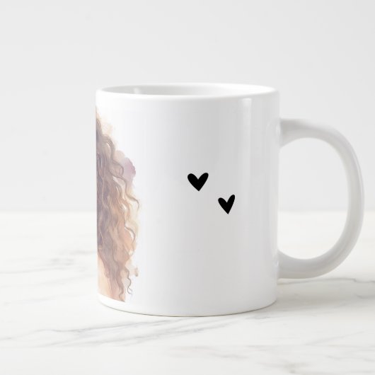 Valentine's Day, Full of Love Specialty Mug Grote Koffiekop (Rechts)