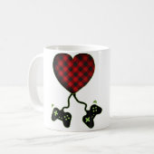 Valentines Day Gamer Lover For And Boys Koffiemok (Voorkant links)