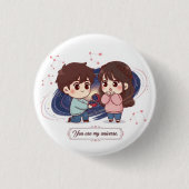 Valentine's Day Gift - Anniversary Cute Pin Button (Voorkant)