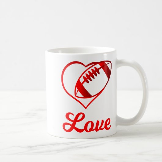 Valentines Day Gift For Football Lovers  Koffiemok (Rechts)