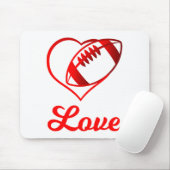Valentines Day Gift For Football Lovers Muismat (Met muis)