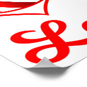 Valentines Day Gift For Football Lovers  Poster (Hoek)