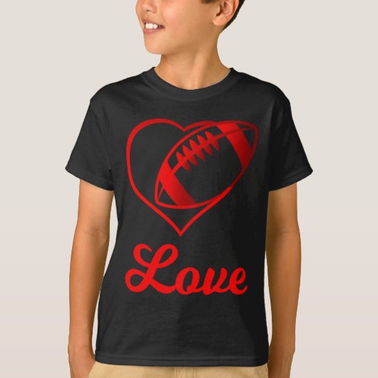 Valentines Day Gift For Football Lovers  T-shirt (Voorkant)