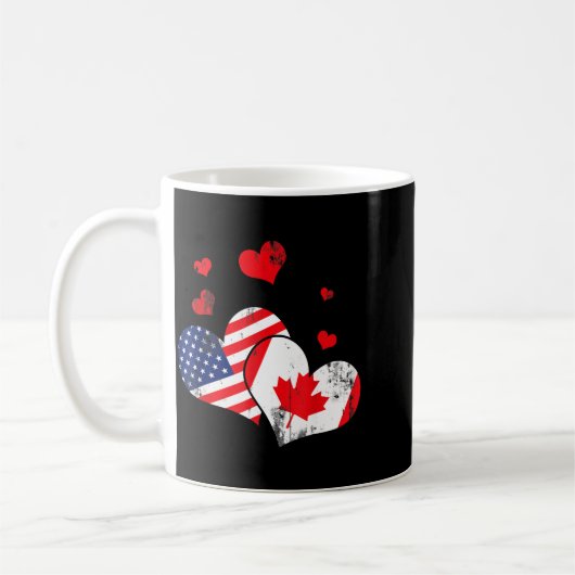 Valentine's Day Gift Maple Leaf Canada  Koffiemok (Links)