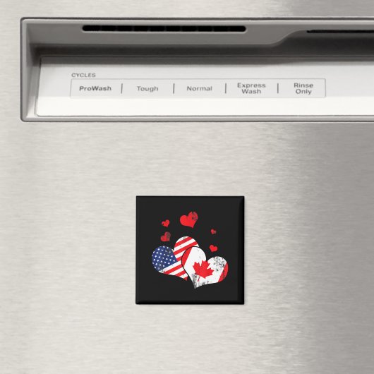 Valentine's Day Gift Maple Leaf Canada Magneet (Insitu (Vaatwasser))