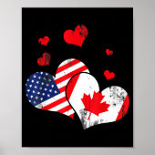 Valentine's Day Gift Maple Leaf Canada  Poster (Voorkant)
