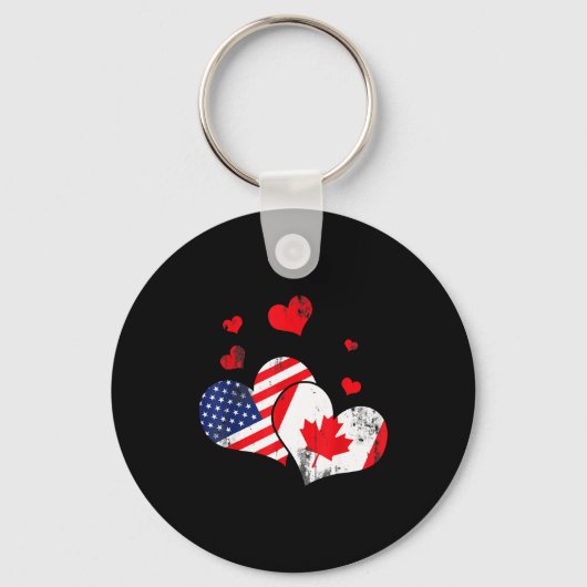 Valentine's Day Gift Maple Leaf Canada Sleutelhanger (Voorkant)