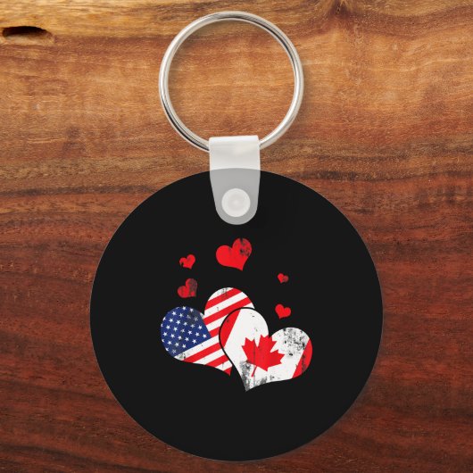 Valentine's Day Gift Maple Leaf Canada  Sleutelhanger (Voorkant)