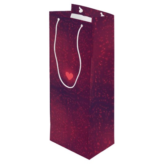 Valentine's Day gift package Wijn Cadeautas (Achterkant Gekanteld)